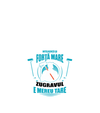 Inteligență și forță mare, zugravul e mereu tare model negru pe tricou