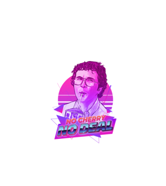 no cherry no deal stranger things model negru pe tricou