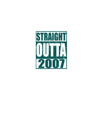 Straight Outta - 2007 model gri pe tricou