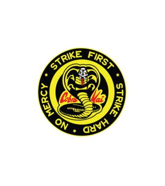 Strike first strike hard logo model alb pe tricou