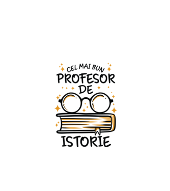 Cel mai profesor istorie model alb pe tricou