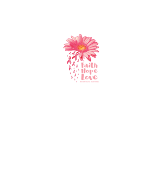 Gerbera faith hope love model negru pe tricou