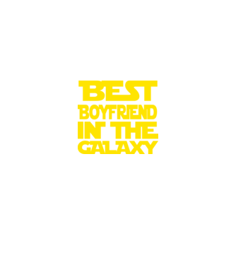 best boyfriend in the galaxy model negru pe tricou