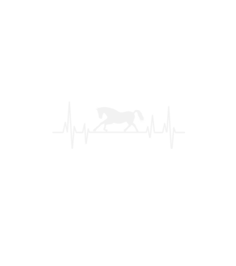 horse heartbeat model negru pe tricou