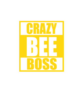 Crazy bee boss model nisipiu pe tricou