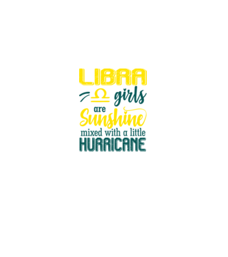 Sunshine with Hurricane LIBRA model negru pe tricou