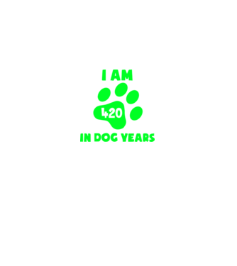 Dog Year - 420 model albastru închis pe tricou