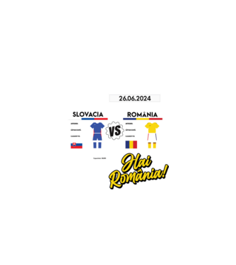 SLO-ROU euro 2024 calendar model negru pe tricou