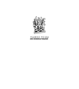 chess club model alb pe tricou