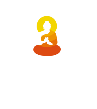 Călugăr meditator model negru pe tricou