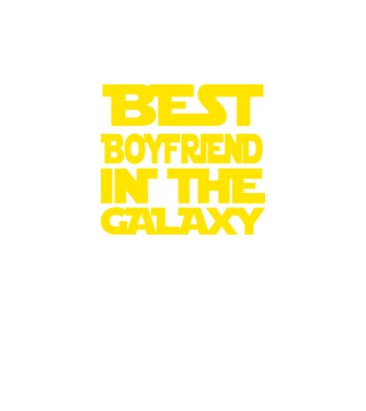 best boyfriend in the galaxy model negru pe tricou