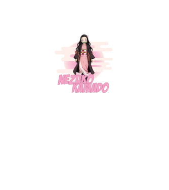 Demon Slayer  Nezuko model alb pe tricou