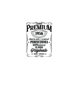 calitate premium -1956 - anul în care s-a născut - perfecțiunea - 100% unicat, cu piese originale, ediție limitată model alb pe tricou