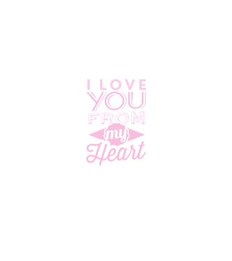love you from model albastru închis pe tricou