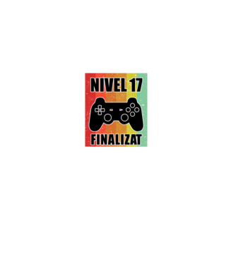 Nivel 17 finalizat model negru pe tricou