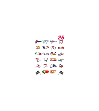 MOTOGP 25 CALENDAR Negru model nisipiu pe tricou
