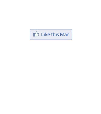 Like this man model alb pe tricou