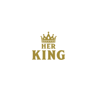Her King model negru pe tricou