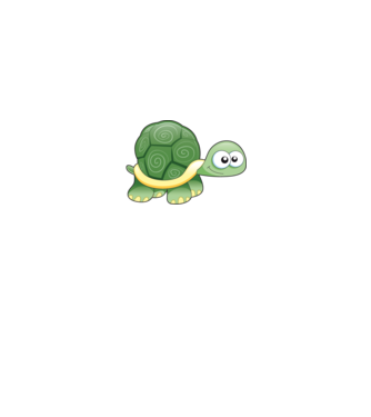 Turtle model gri pe tricou