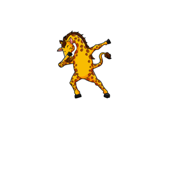 Girafă DAB model roșu pe tricou