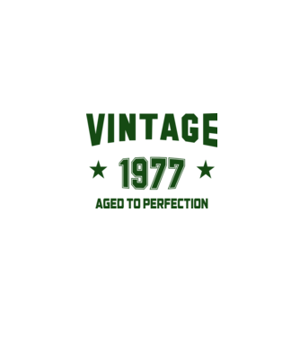 Vintage - 1977 model alb pe tricou