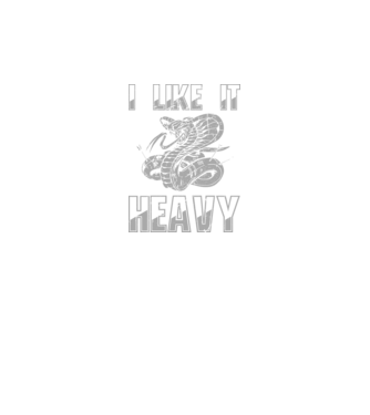 I like it heavy model negru pe tricou