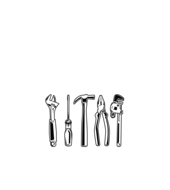 Tools model negru pe tricou