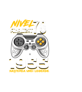 Nivel Finalizat 70 model alb pe tricou
