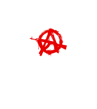 Akanarchy model alb pe tricou