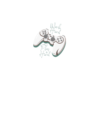 Work hard play hard model turcoaz pe tricou