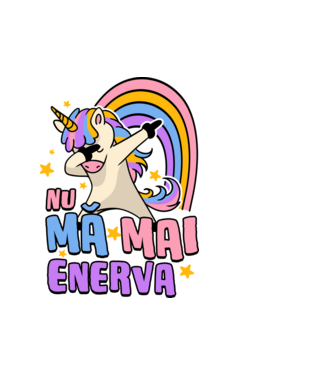 Nu mă mai enerva model alb pe tricou