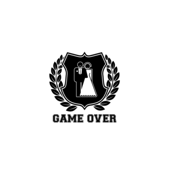 Bachelor GAME OVER model gri pe tricou