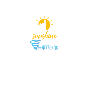 April Girls are Sunshine mixed with a little Hurricane model negru pe tricou