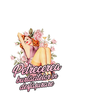 Petrecerea burlăcitelor în desfășurare model alb pe tricou
