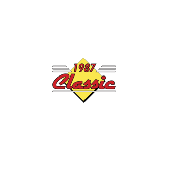 Classic - 1987 model albastru deschis pe tricou