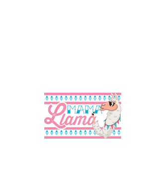 Mama LLama model alb pe tricou