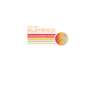 pluto model negru pe tricou
