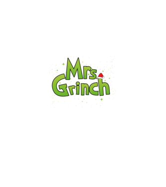 Grinch Family Mrs Grinch model negru pe tricou