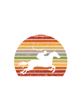 horse race model negru pe tricou