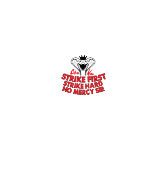 Strike first strike hard logo model alb pe tricou