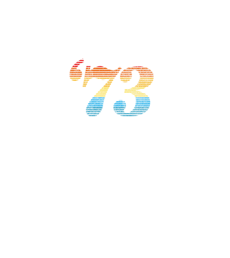 Retro Birthday 1973 model negru pe tricou