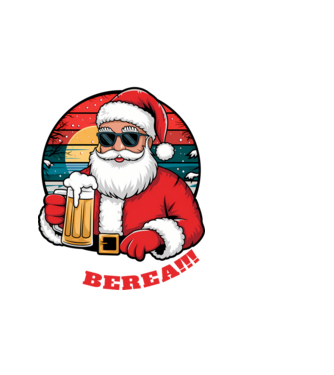 Ho ho ține mi berea! Negru model negru pe tricou