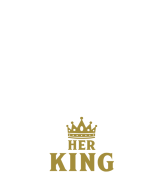 Her King model negru pe tricou