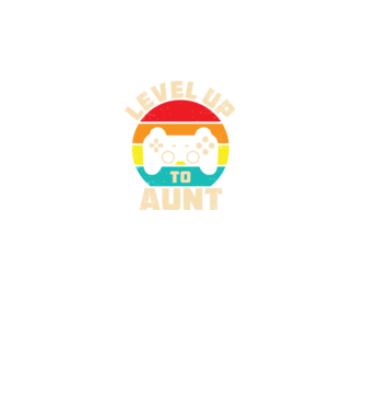 Level Up Aunt model turcoaz pe tricou