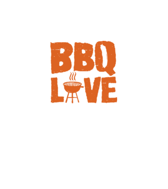 BBQ LOVE model negru pe tricou