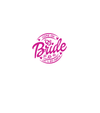 Bride Barbie lets go party model alb pe tricou