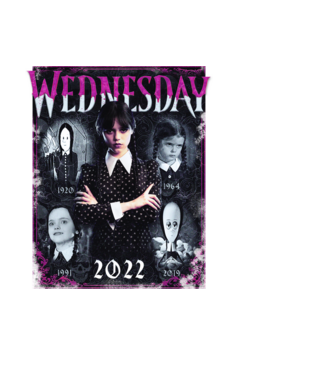 WEDNESDAY ADDAMS multi all time model negru pe tricou