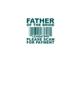 Father of the bride model alb pe tricou