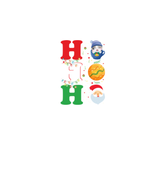 Ho-ho-ho christmas model negru pe tricou
