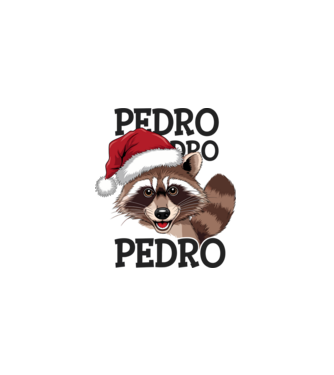 Pedro pedro xmas model alb pe tricou